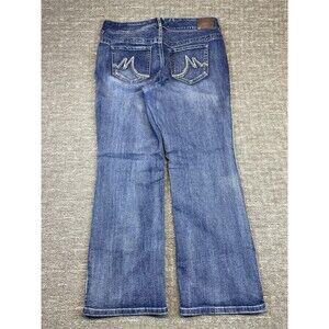 Women’s Maurices Straight Jeans 18 Short Thick Stitching